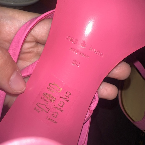 RAG & BONE women’s Infinity Cylinder Heel Slingback Sandals, size 39 - Picture 14 of 15